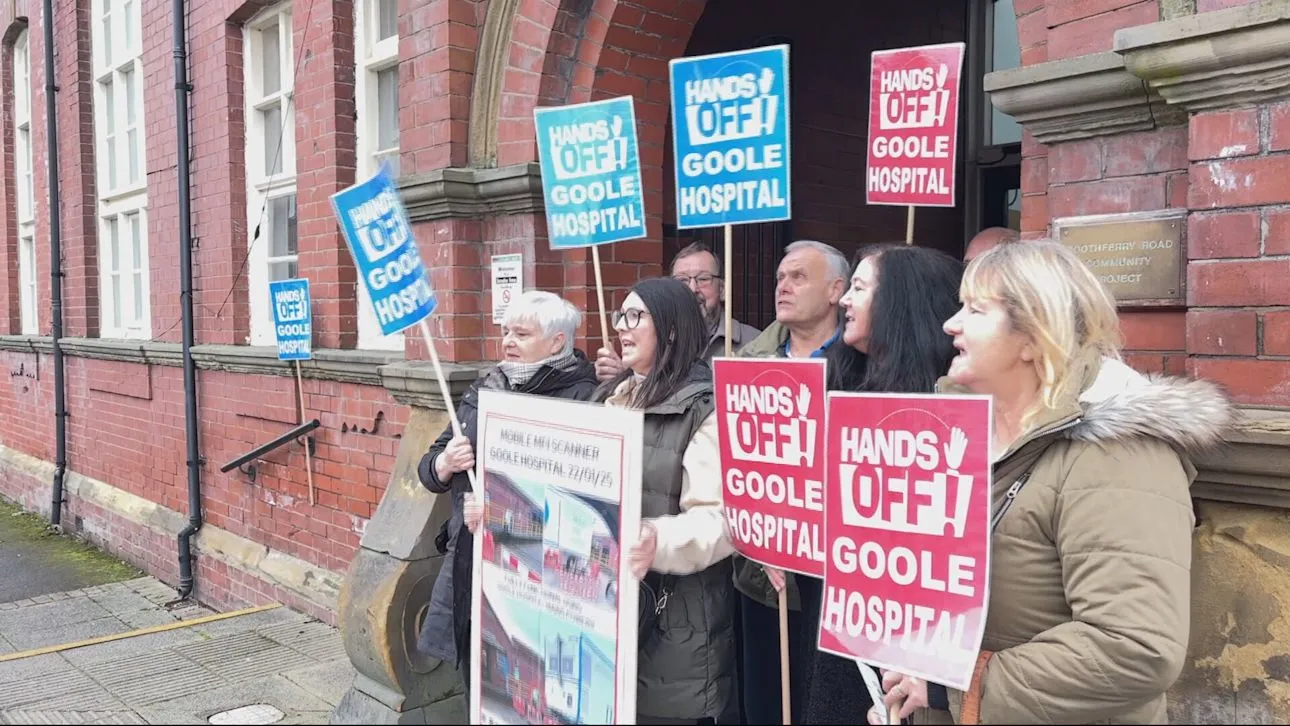 Local residents supporting the Save Goole Hospital campaign